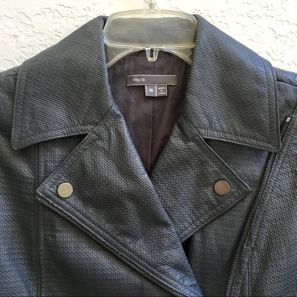 Vince Charcoal Leather Vest - Picture 3 of 8